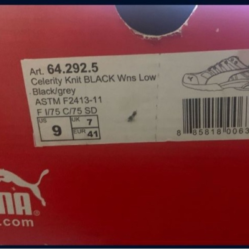 Puma Kids Black/Grey Low Top Sneakers